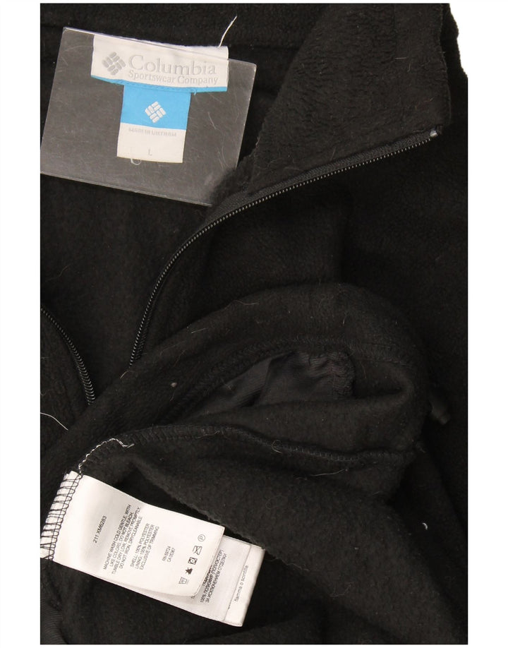 Jachetă fleece Columbia pentru bărbați, mare, negru, poliester