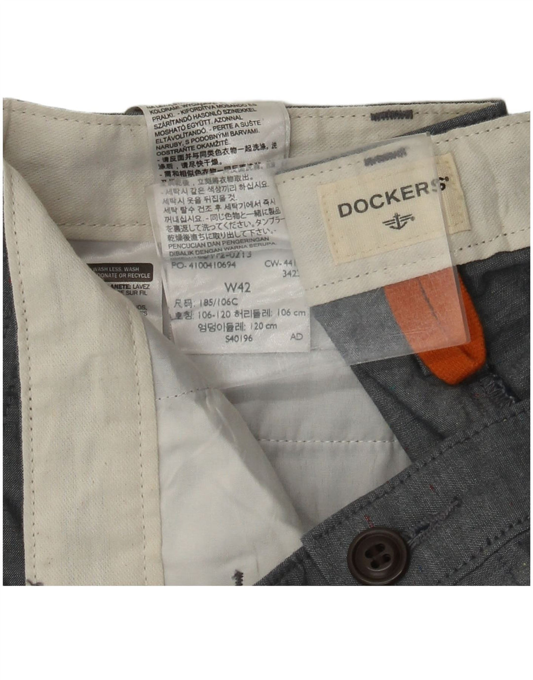 Pantaloni scurti chino Dockers pentru bărbați W42 2XL, bumbac albastru