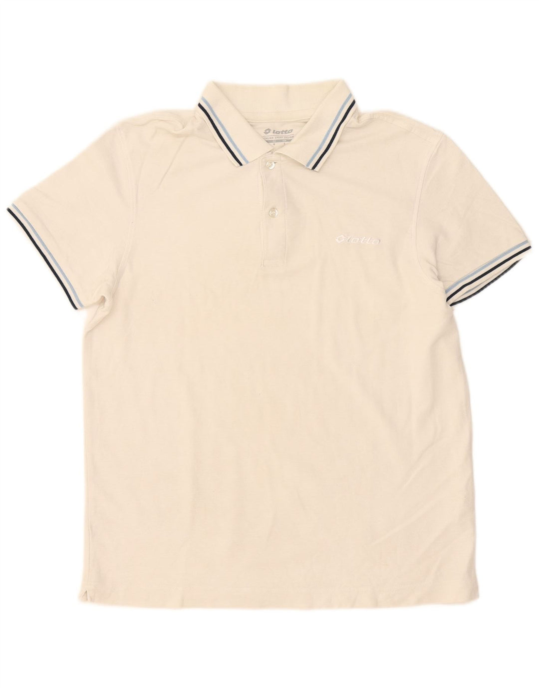 Tricou polo pentru bărbați Lotto, bumbac cu dungi albe