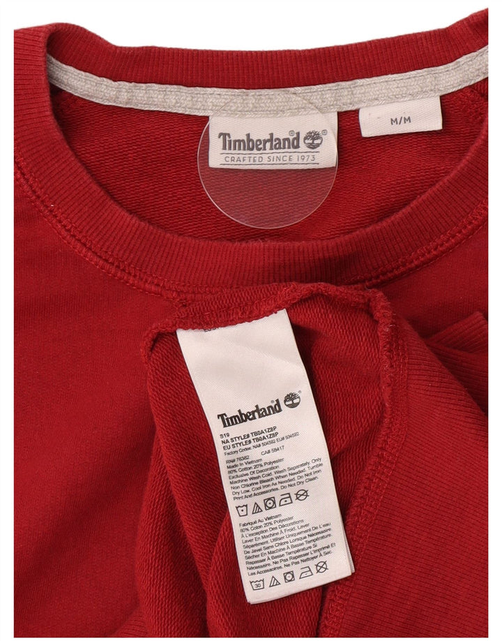 Pulover pentru bărbați Timberland, bumbac roșu mediu