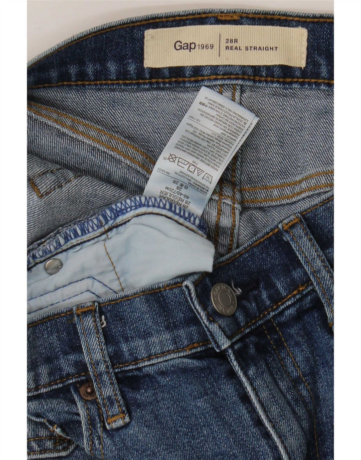 Blugi drepti pentru femei Gap W28 L29 Bumbac albastru