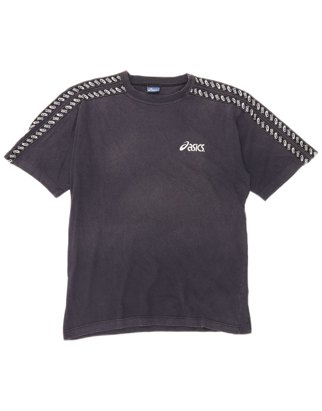 Tricou grafic Asics pentru bărbați Top mediu din bumbac bleumarin