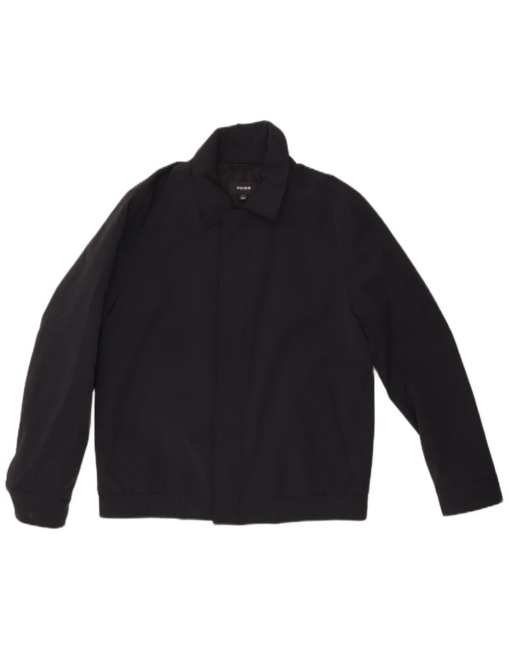 Reiss Bomber Jacket pentru bărbați UK 40, mare, negru, poliester