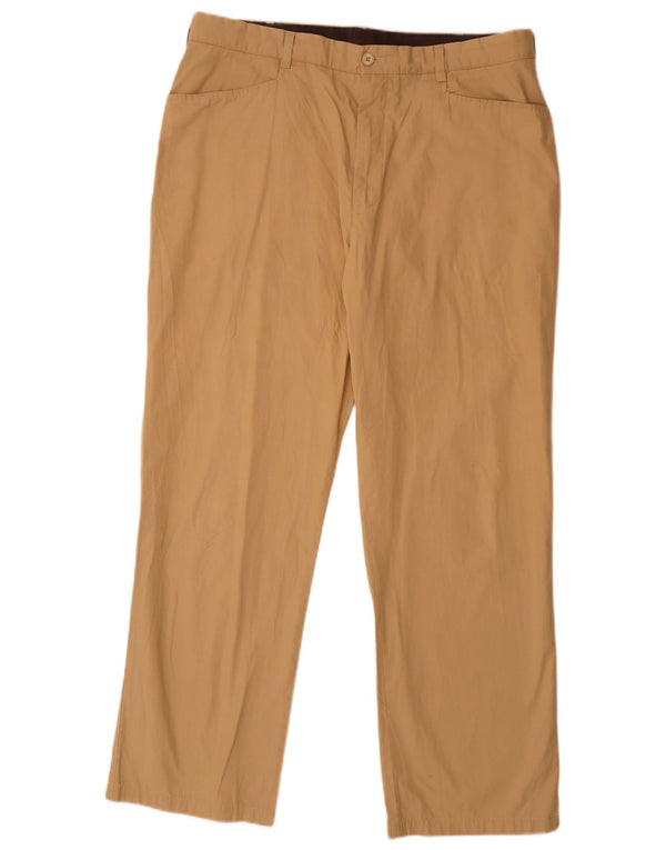 Pantaloni chino drepți pentru bărbați Marks & Spencer L38 L31 bumbac bej