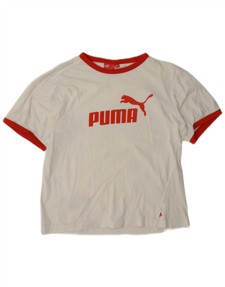 Tricou grafic pentru bărbați Puma Top Medium White Colorblock