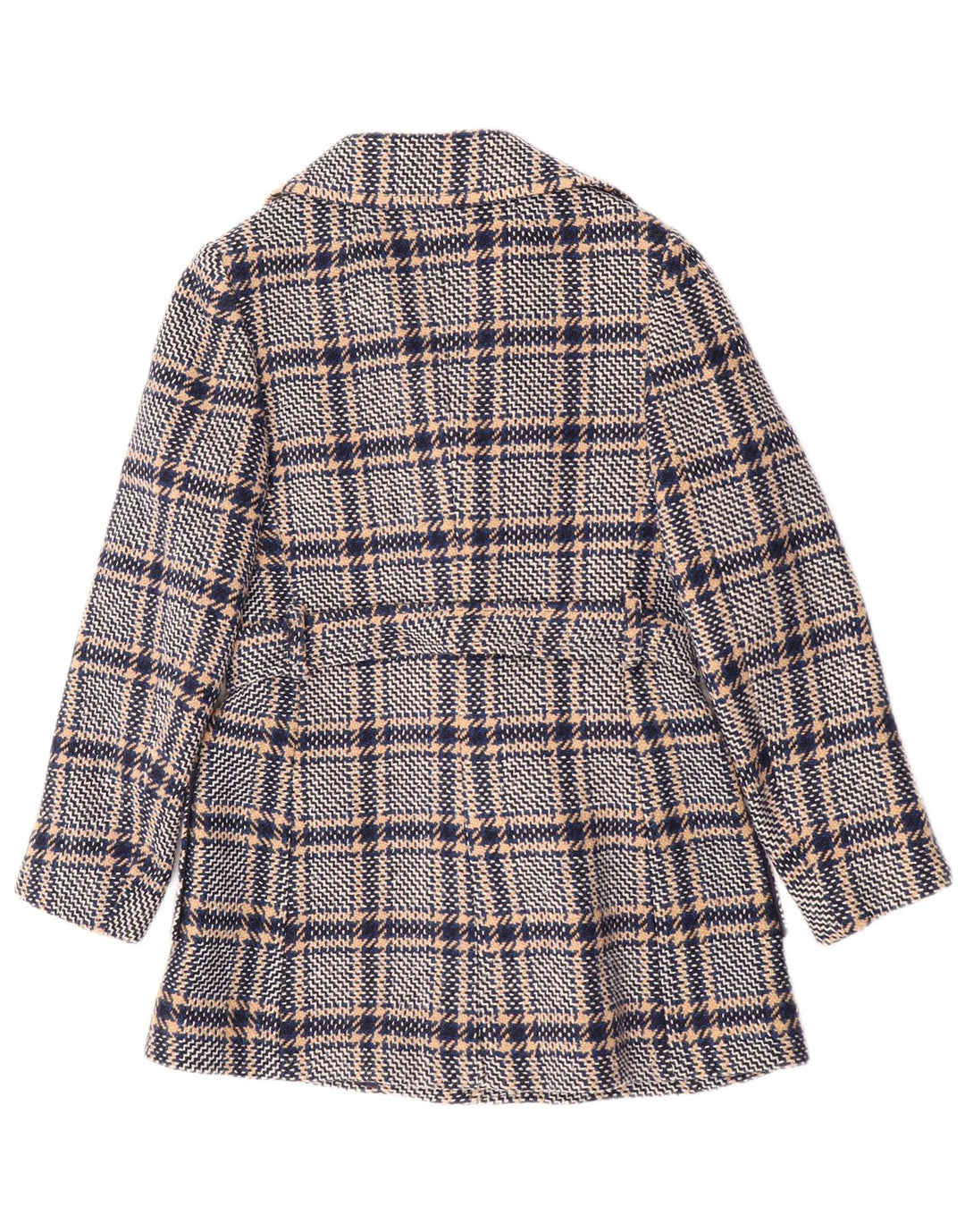 Pardesiu vintage pentru femei UK 10 mic, albastru marin, caroserie