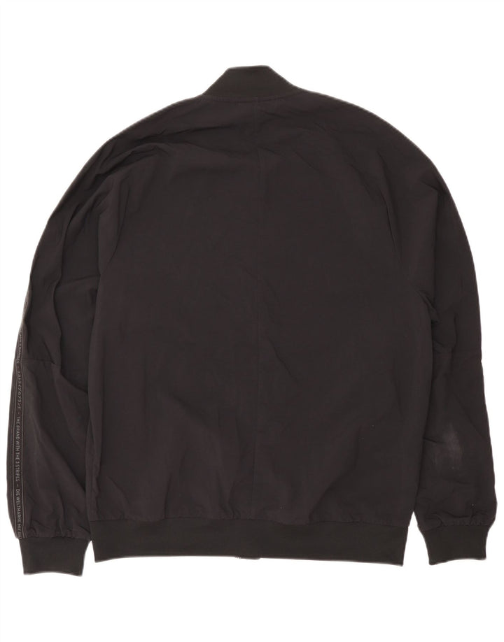 Jachetă Bomber cu grafică Adidas pentru bărbați Marea Britanie 38, nailon mediu negru