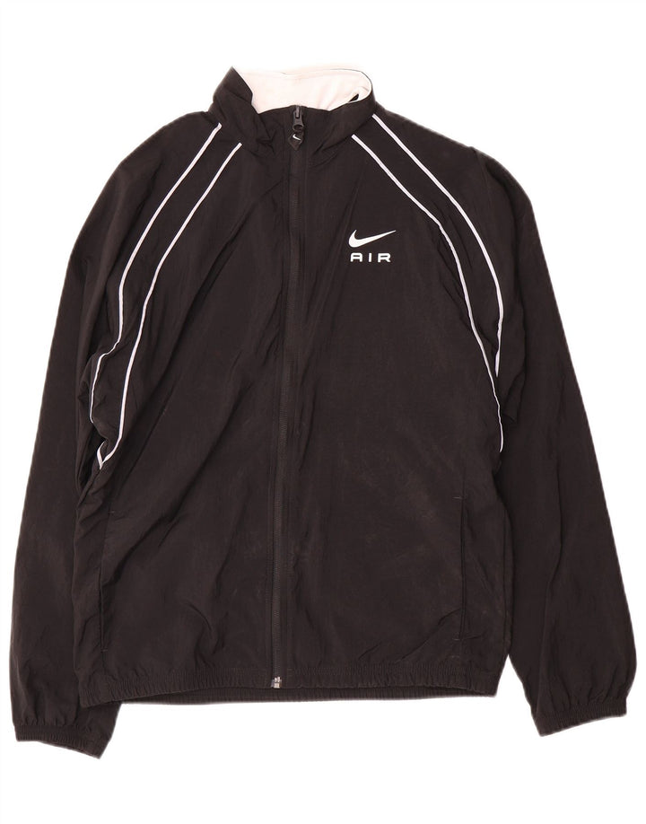 Jachetă de trening cu grafică Nike pentru băieți, 13-14 ani, XL, nailon negru