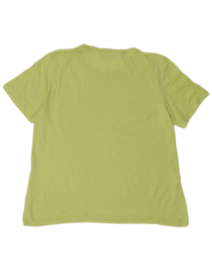 Tricou pentru femei Zara UK 12 Bumbac galben mediu