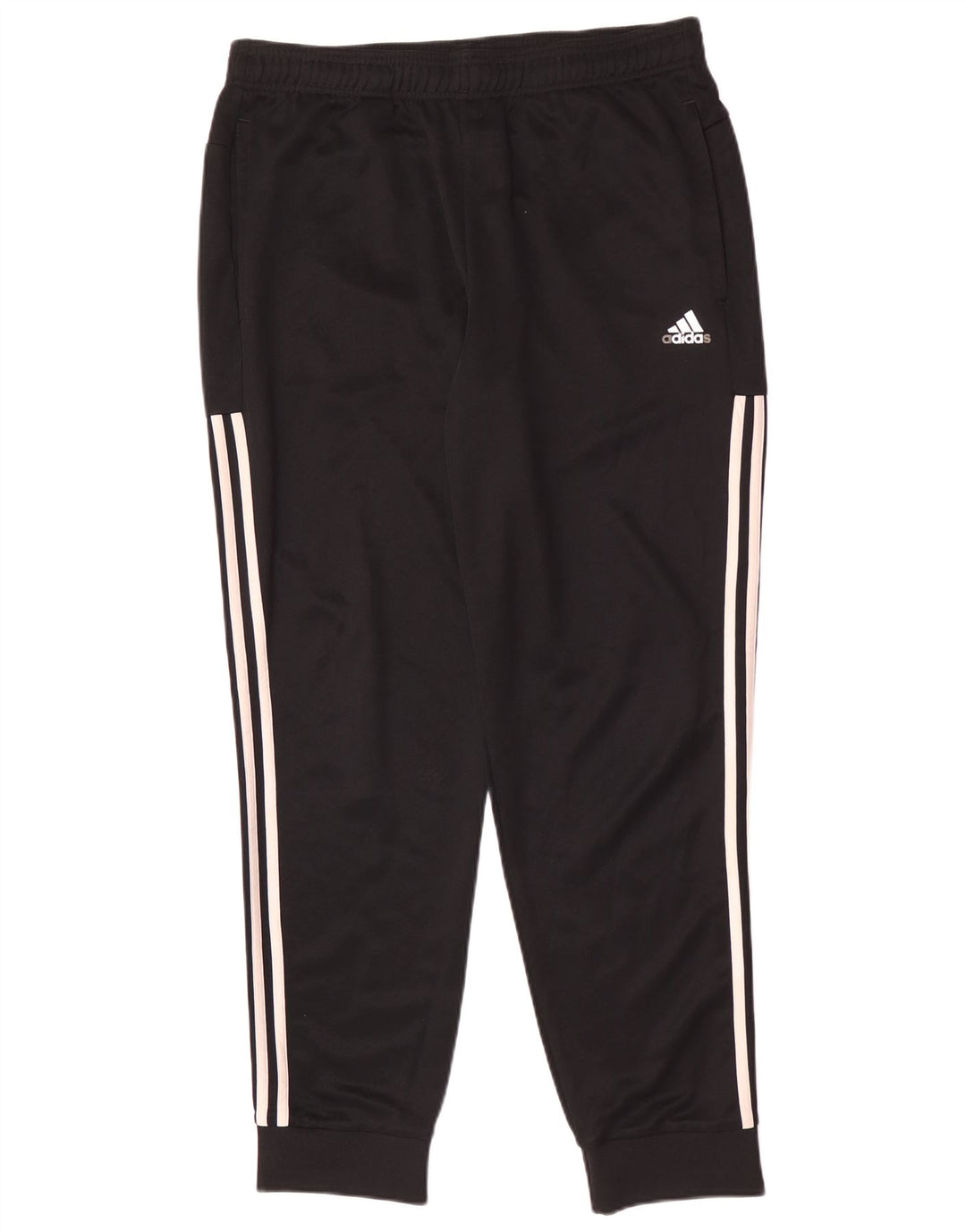 Pantaloni de trening pentru bărbați Adidas Pantaloni de jogging, mari, negru, poliester