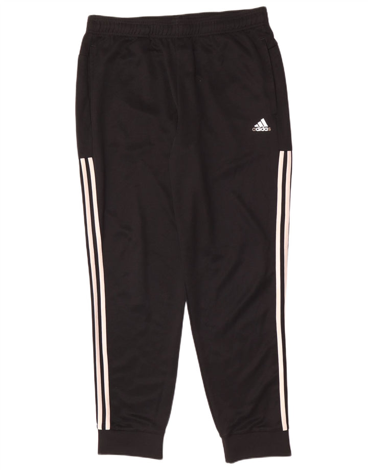Pantaloni de trening pentru bărbați Adidas Pantaloni de jogging, mari, negru, poliester