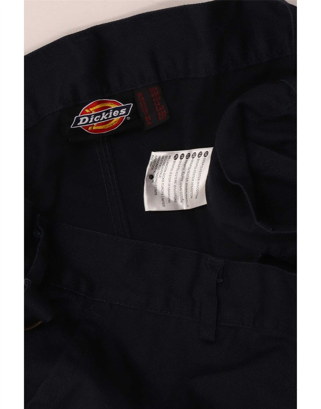Pantaloni cargo drepti pentru bărbați Dickies W38 L30 poliester bleumarin