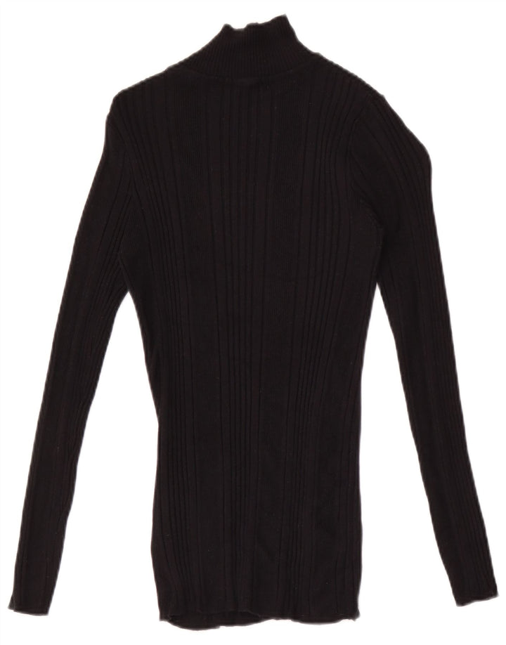 Marks & Spencer Top pentru femei cu mânecă lungă UK 10 Small Black Viscose