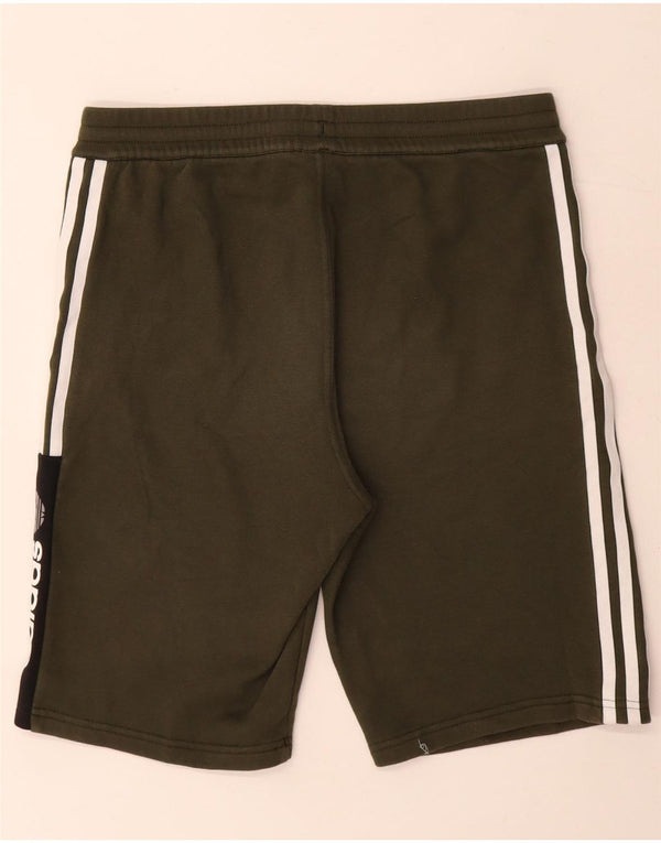 Pantaloni scurți sport grafic Adidas pentru băieți 15-16 ani kaki color block