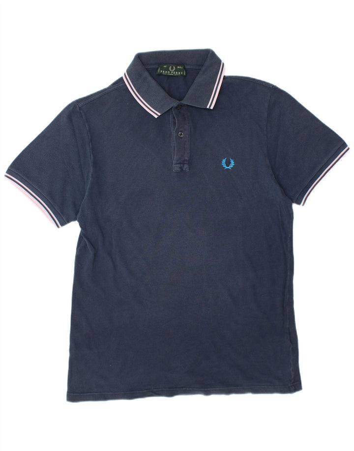 FRED PERRY Tricou polo pentru bărbați, bumbac, albastru bleumarin mediu