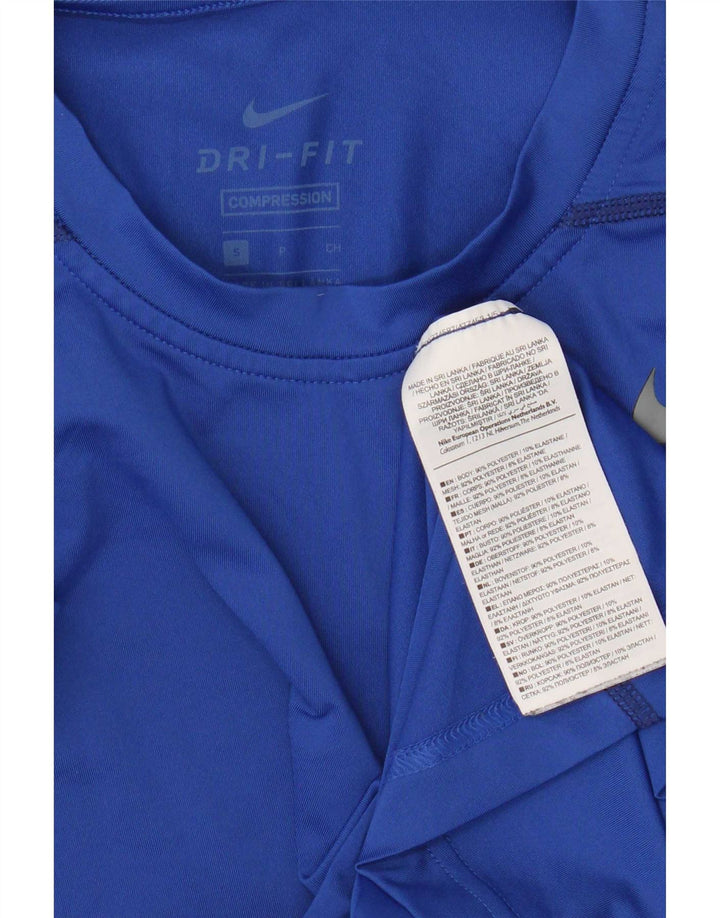 Tricou Nike Dri Fit pentru femei Top UK 10 Small Blue Poliester