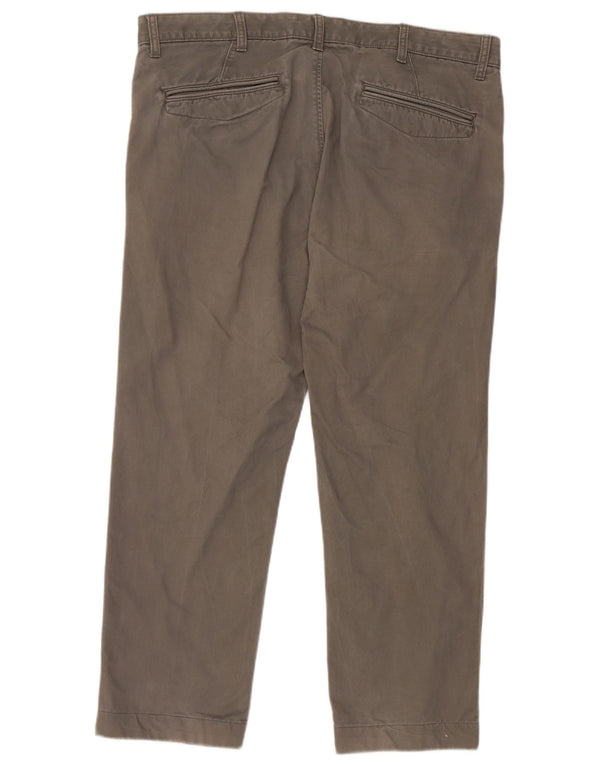 Pantaloni chino drepți pentru bărbați Marks & Spencer W38 L29 bumbac gri