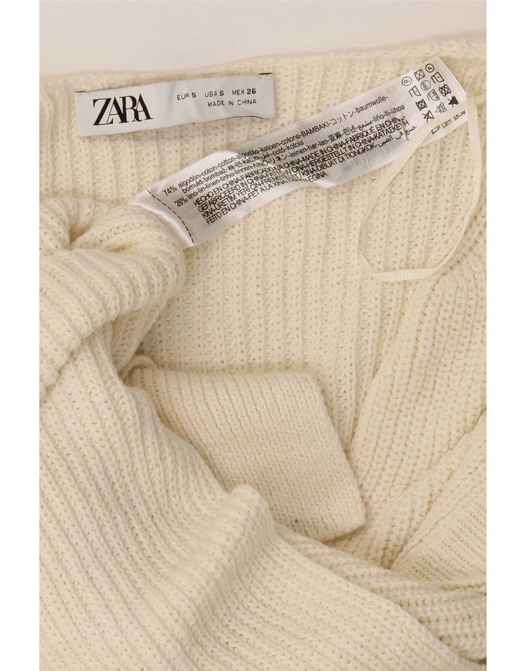 Zara Barbati Vesta Tank Top Mic Bej Bumbac