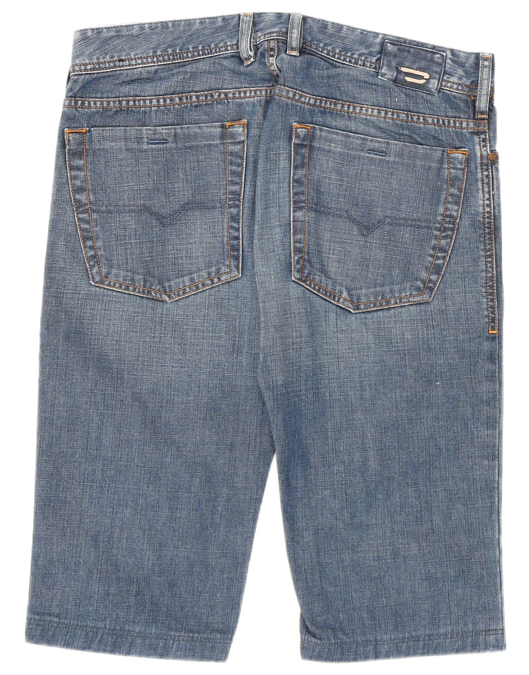 Pantaloni scurți din denim pentru bărbați Diesel W31, bumbac albastru mediu