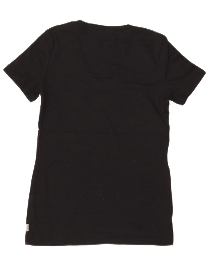 EDDIE BAUER Tricou pentru femei Top UK 10 Small Black Bumbac