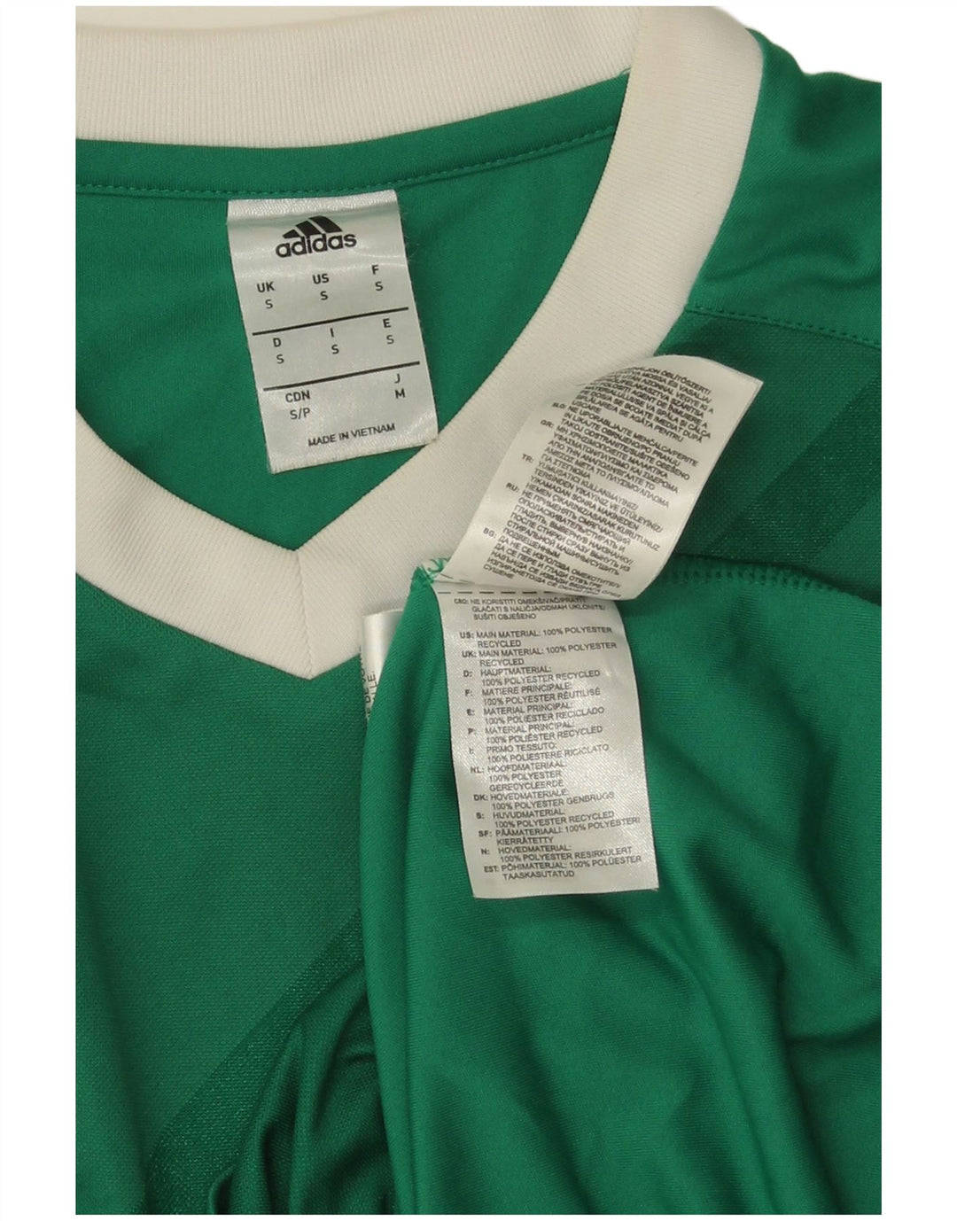 Adidas Climalite Graphic Top cu mânecă lungă pentru bărbați, poliester cu dungi verzi mici