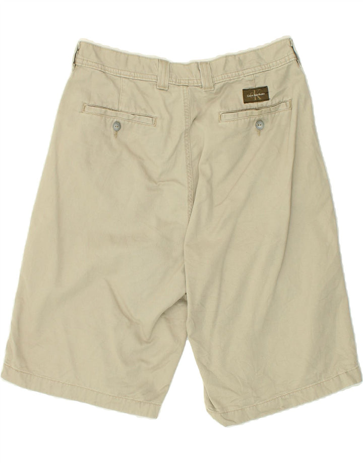 Pantaloni scurți chino pentru bărbați CALVIN KLEIN W32 bumbac mediu bej