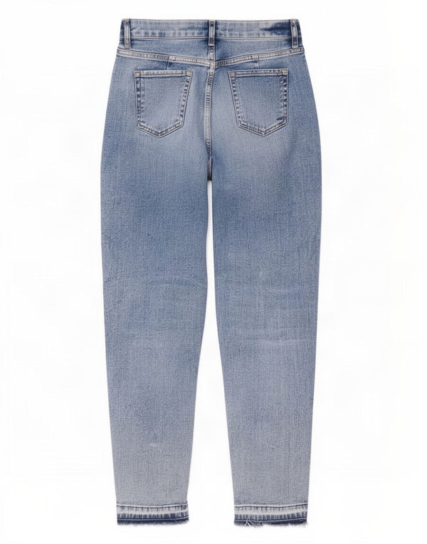 Marks & Spencer Blugi Mom Tapered pentru femei UK 12 Medium W32 L28 Blue