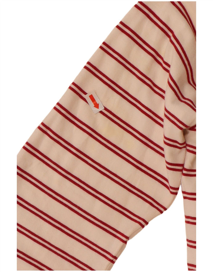 MARINA YACHTING Tricou polo Rugby pentru femei UK 12 Mediu în dungi alb