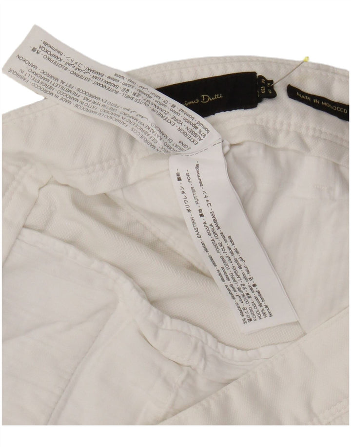 Pantaloni scurți chino Massimo Dutti pentru bărbați EU 46 XL W38 Bumbac alb