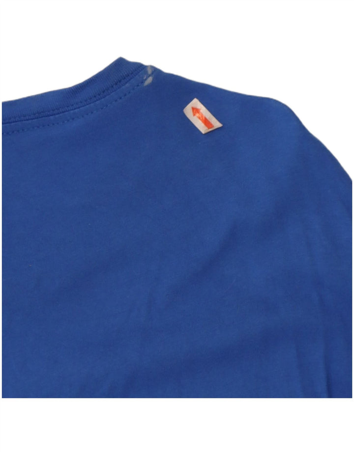 Tricou cu croi atletic Nike pentru bărbați Top mare din bumbac albastru