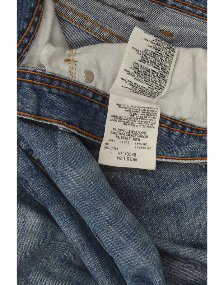Blugi Lee Brooklyn Straight pentru bărbați W36 L31 Bumbac albastru