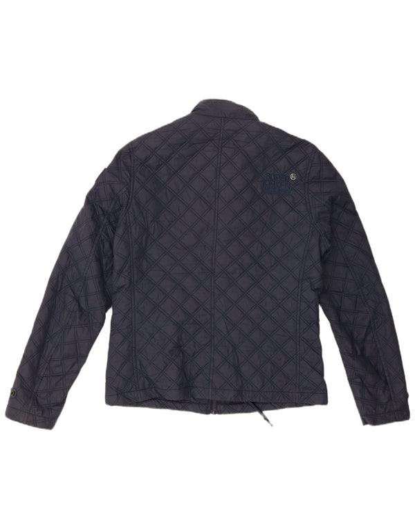 Jachetă matlasată Superdry pentru femei UK 12 Medium Bleumarin