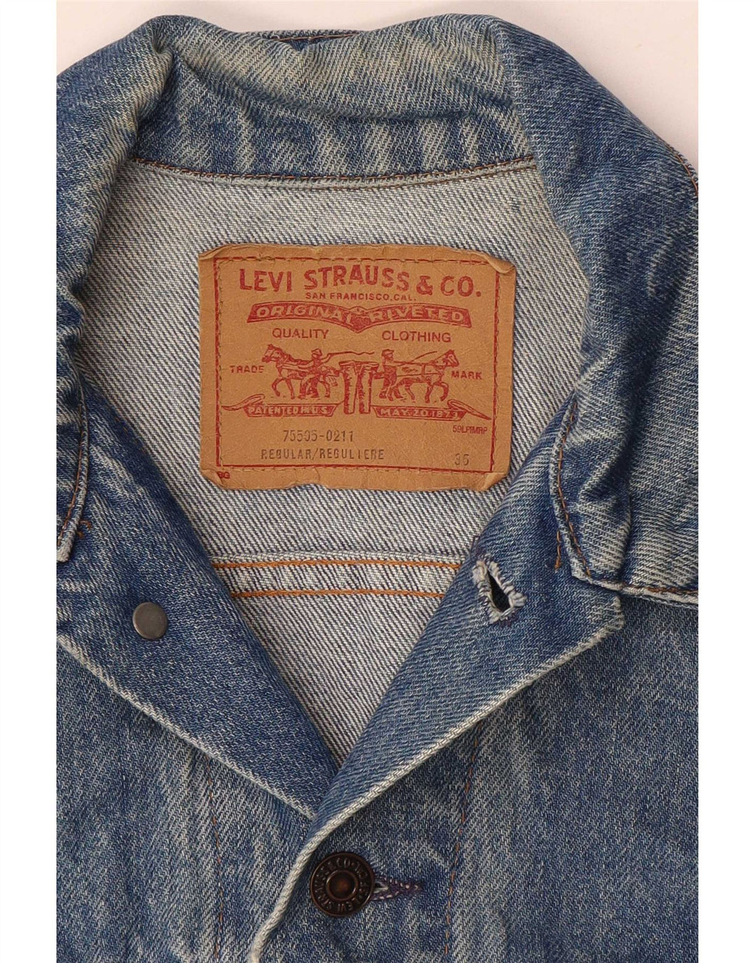 Jachetă de blugi Levi's pentru femei UK 8 Small Blue