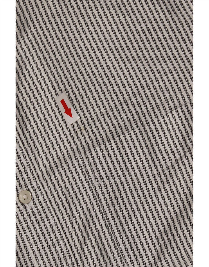 Cămașă Oxford Slim Fit pentru bărbați J. CREW, bumbac cu dungi, gri mediu