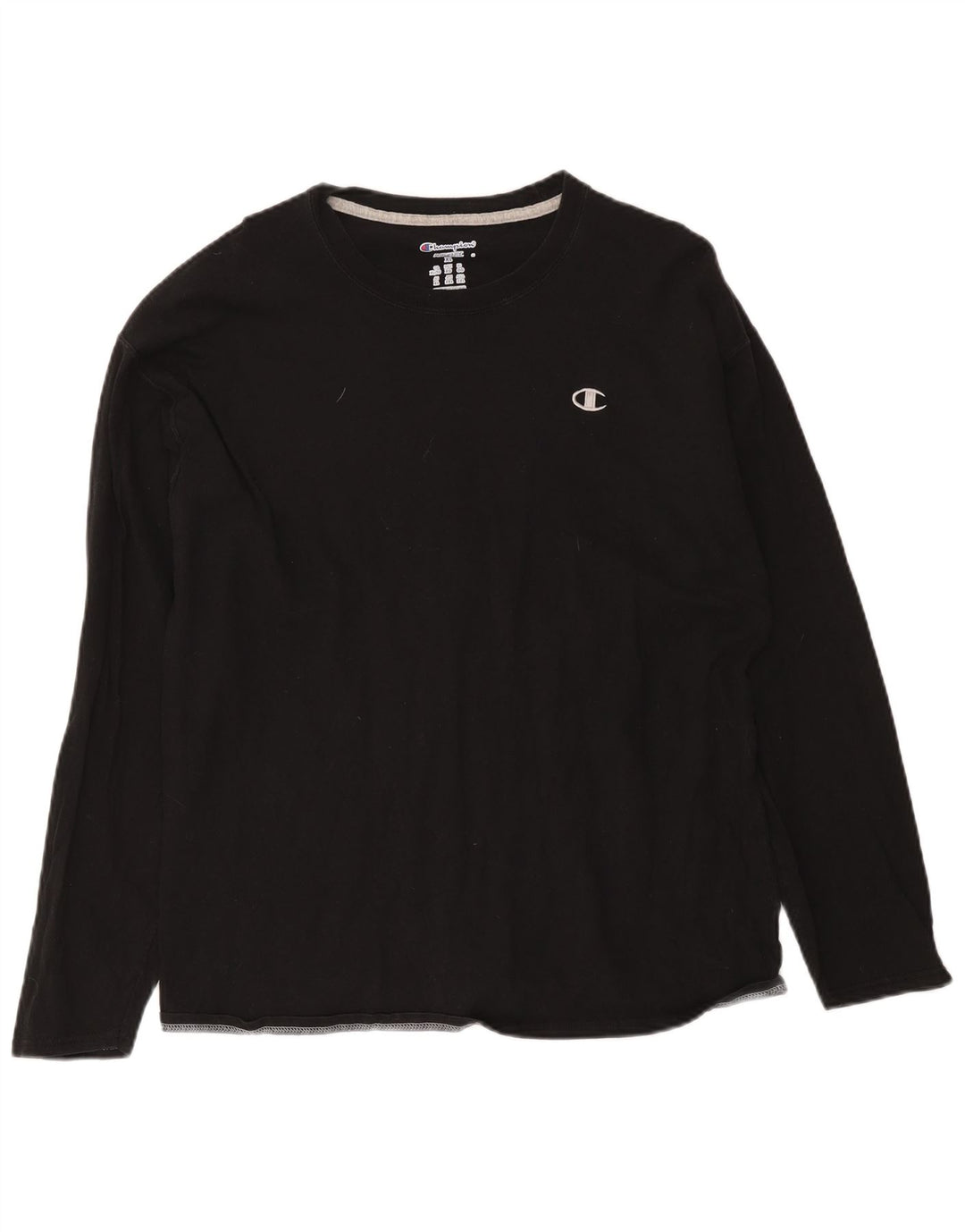 Top pentru bărbați Champion cu mânecă lungă XL, negru