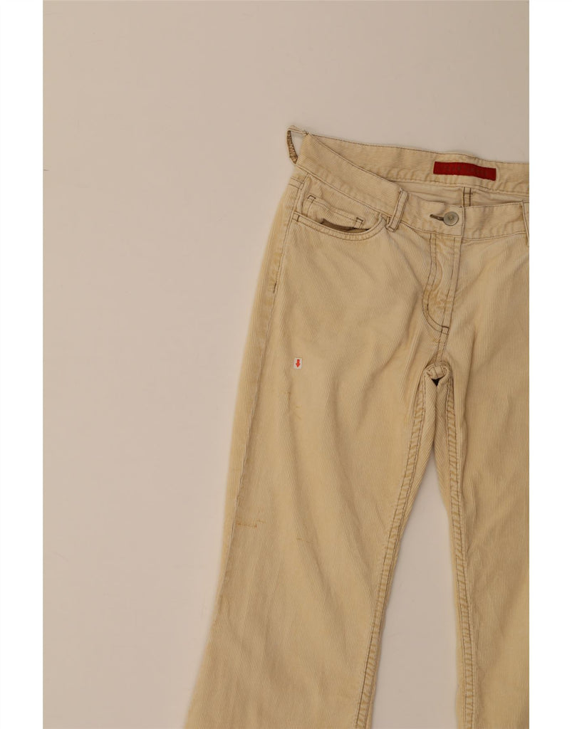 FCUK Womens Bootcut Corduroy Trousers US 10 Large W32 L28 Beige Cotton Vintage Fcuk and Second-Hand Fcuk from Messina Hembry 
