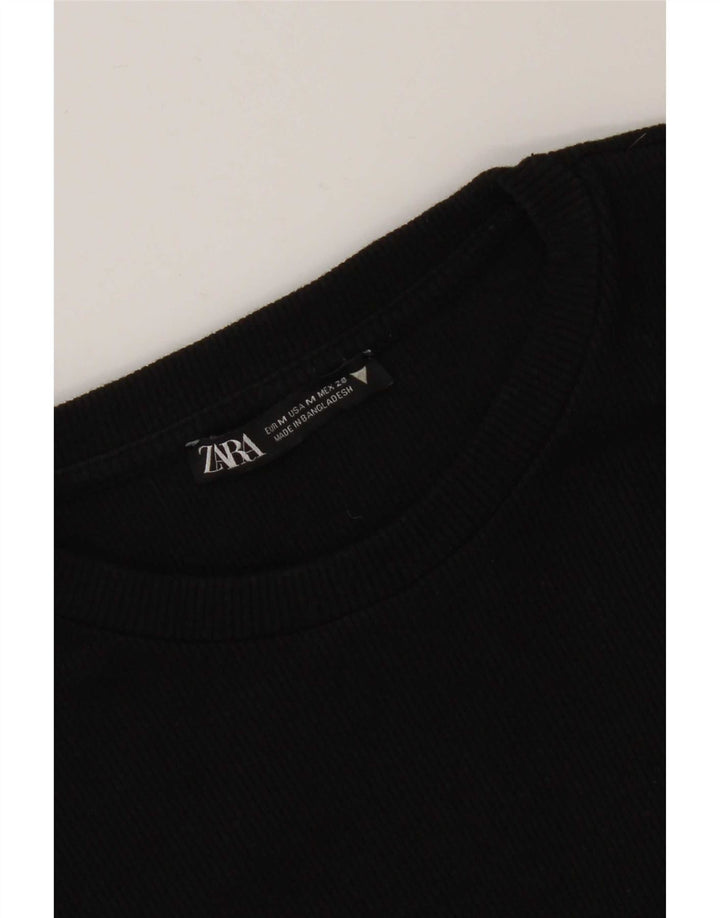 Rochie cu pulover pentru femei Zara UK 12 Medium Black