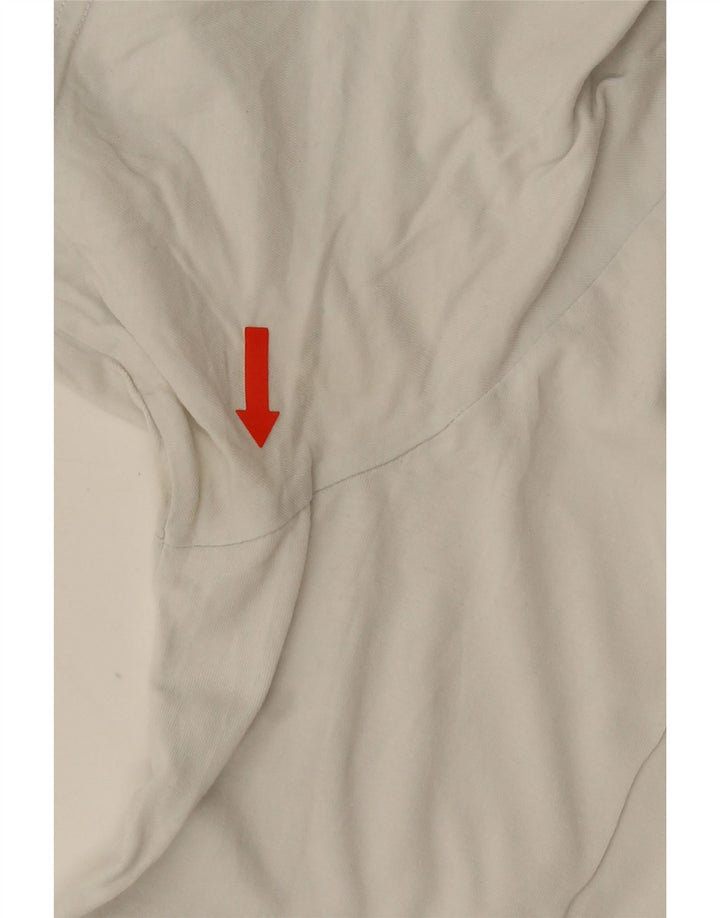 Tricou grafic ADIDAS pentru bărbați Top mare din bumbac alb