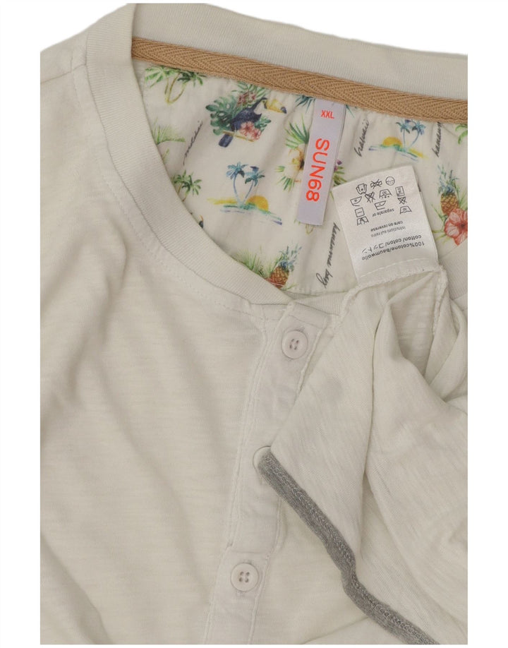 Sun68 Tricou Bărbați Top 2XL Bumbac Alb