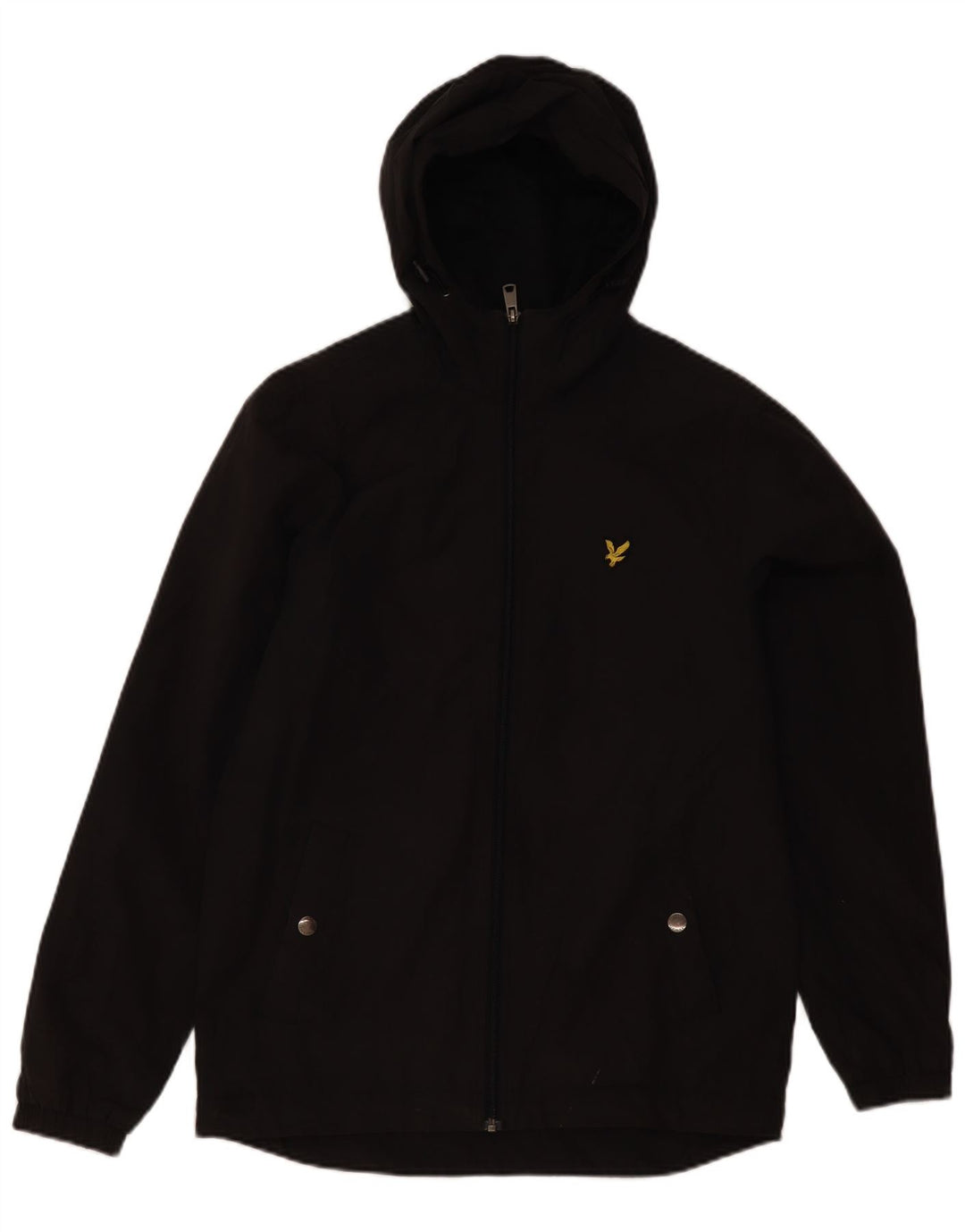 Jachetă de vânt cu glugă Lyle & Scott pentru bărbați UK 36 Poliester gri mic