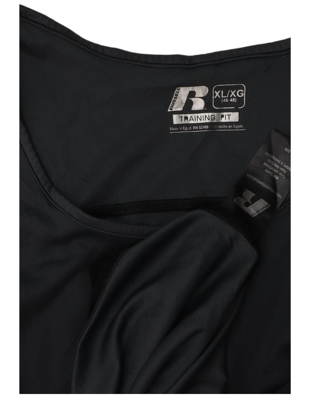 RUSSELL ATHLETIC Vest Top pentru bărbați UK 46/48 XL Poliester negru