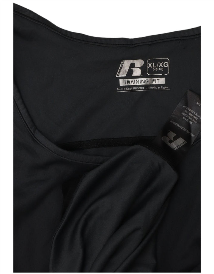 RUSSELL ATHLETIC Vest Top pentru bărbați UK 46/48 XL Poliester negru