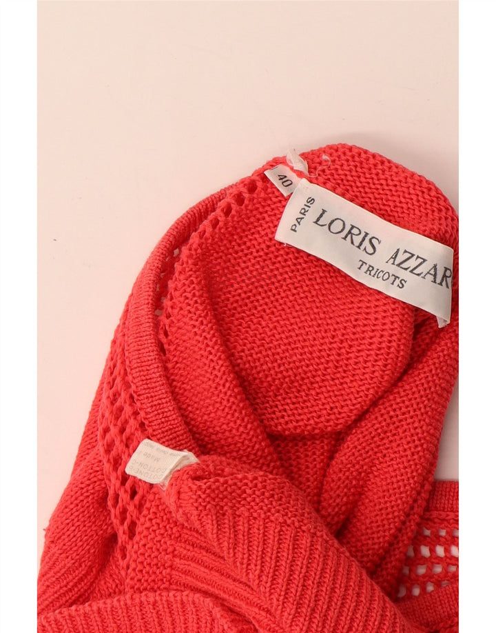 Loris Azzaro Pulover cu decolteu în V pentru damă EU 40 Roșu mediu