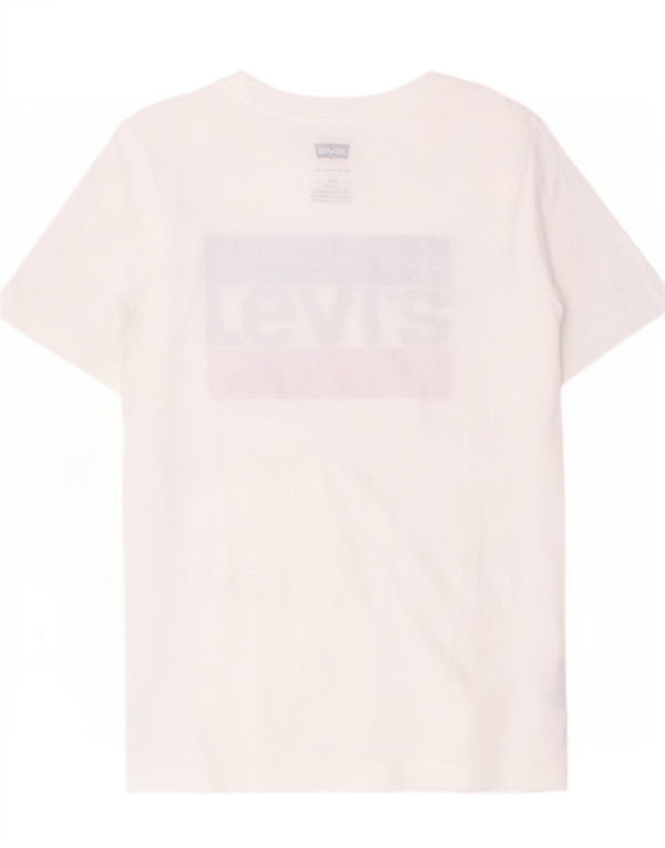 Tricou grafic Levi's pentru baieti Top 15-16 ani bumbac alb