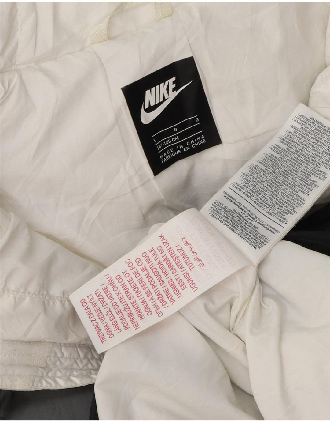Jachetă căptușită cu glugă Nike pentru băieți 12-13 ani, mare, multicoloră