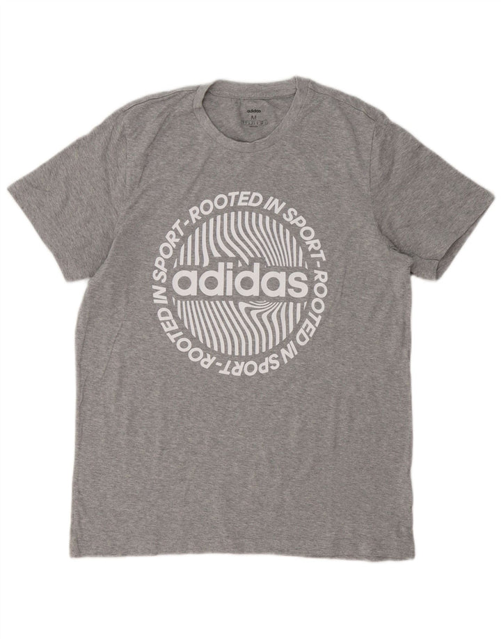Tricou grafic pentru bărbați Adidas Top Medium Gri Flecked