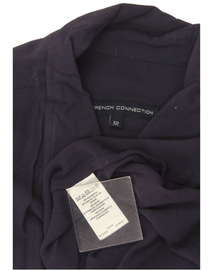 Bluză cămașă pentru femei French Connection UK 12 Medium Bleumarin Viscoză