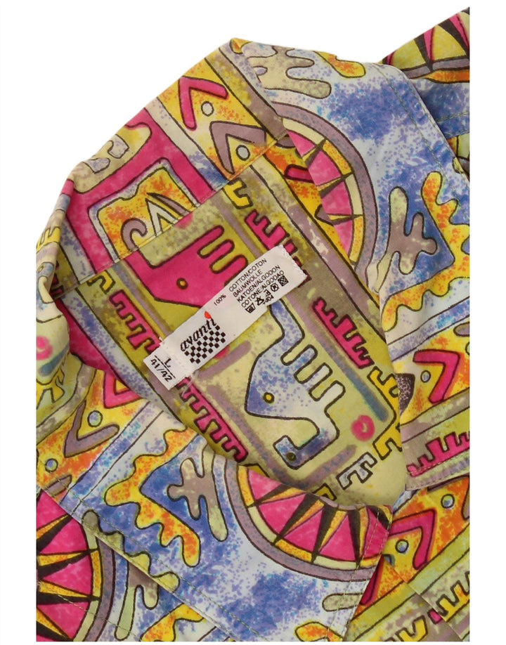 Cămașă pentru bărbați Avanti cu model abstract Mărimea 41/42 mare multicoloră