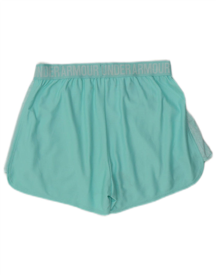 Pantaloni scurti sport grafic pentru femei UNDER ARMOUR, UK 8, turcoaz