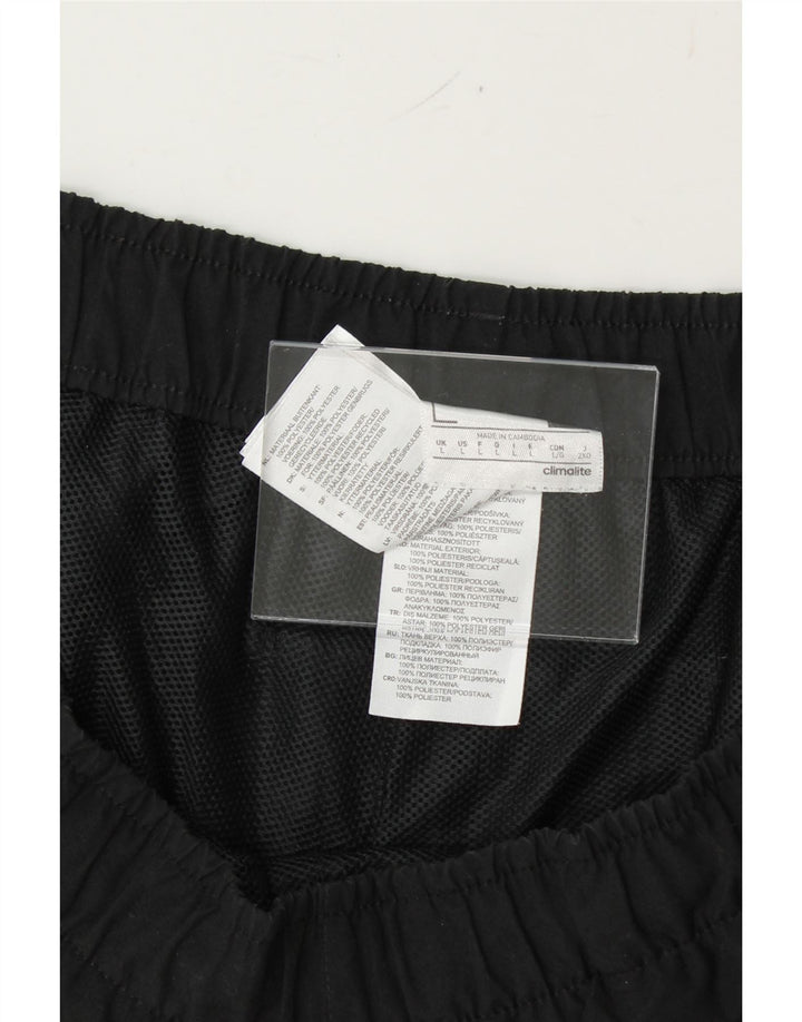 ADIDAS Mens Sport Shorts Large Black Polyester Vintage Adidas and Second-Hand Adidas from Messina Hembry 